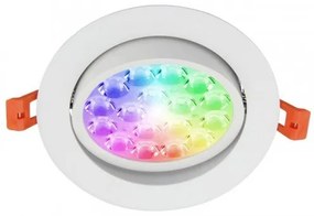 RGB-CCT LED panel , 9W , süllyesztett , szpot , billenthető , kerek , dimmelhető , színes, állítható fehér színárnyalat , SMART , Miboxer (Mi-Light) , FUT062