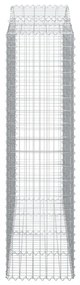 8 db íves horganyzott vas gabion kosár 200x50x180/200 cm
