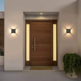 BRILAGI - kültéri LED fali lámpa QUADRAY LED/6W/230V antracit IP54