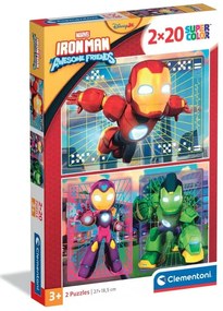 A Vasember és szupercsapata Hero Squad 2x20 db-os puzzle Clementoni