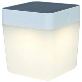 Led lámpatest , kültéri , 1W , napelemes , dimmelhető , meleg fehér , IP44 , fehér , LUTEC , TABLE CUBE