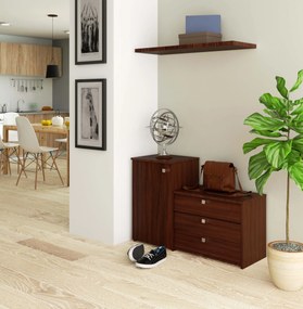 Cipőtároló Sirocco (wenge). Akció -16%. 1068558