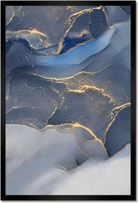 Poszterek keretben 40x60 Kék márvány