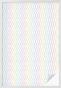 Konyhai Fürdőszoba Ablakfólia Adatvédelem Szivárvány vonalak 100x146