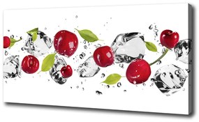 Fali vászonkép Cseresznye és víz oc-52519175