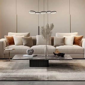 LED Csillár zsinóron OLYMPIA 5xLED/10W/230V fekete