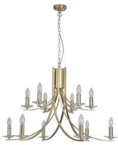 Searchlight 41612-12SB - ASCONA láncos csillár 12xE14/60W/230V