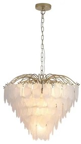 Searchlight 48970-6SB - Láncos csillár FEATHER 6xE14/60W/230V