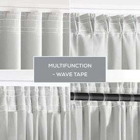 Fehér sötétítő termo függöny 140x270 cm Pleat – Restilo