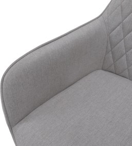 Design fotel, világosszürke/fekete, OSKOR