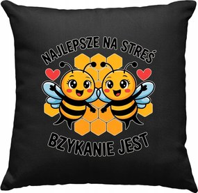 Méhecske párna méhecske mém vicc 1 fekete