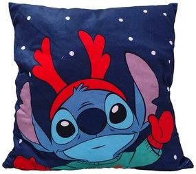 Disney Lilo és Stitch, A csillagkutya Antler Karácsony párnahuzat 40x40 cm Velúr