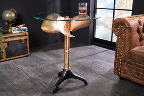OCEAN design lerakóasztal - 73cm - arany