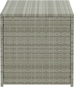 Szürke Polyrattan Kerti Tárolóláda 100 X 50 X 50 Cm