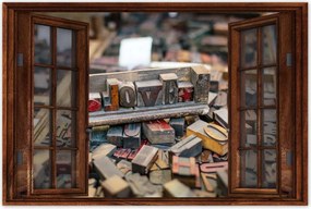 Poszterek 120x80 Love felirat