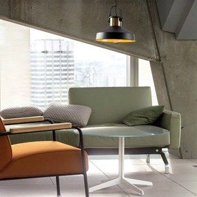 DODO zsinóros függeszték 1xE27/40W/230V fekete/bronz