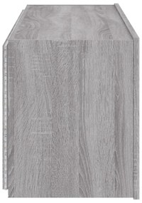 2 db szürke sonoma fali TV-szekrény LED-ekkel 60x35x41 cm