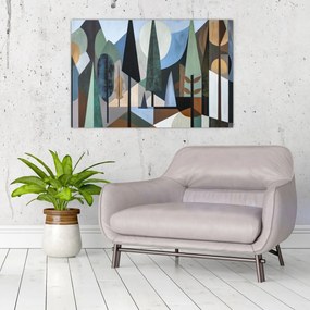Kép - Természetes geometriai absztrakció II. (90x60 cm)