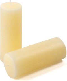 Rusztikus gyertya készlet 20 cm Ø 7,5 cm 4 db krém