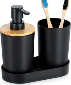 Fürdőszoba Szett Fekete Fürdőszobai Kiegészítő Szett 3 Részes