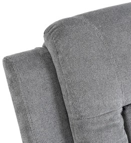 Elektromosan Vezérelhető Masszázsfunkciós Relaxfotel Sötétszürke Szövet Kárpittal. BOX 2