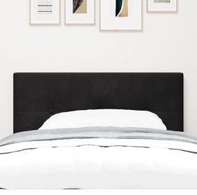 LED Fejtámla Gombos Bújtatott Fekete 100 cm Bársony