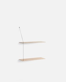 Polc "Stedge", 60 x 22 cm, 4 változat- Woud Variáns: fekete tölgyfa
