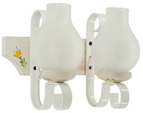 Brilagi - QUEEN fali lámpa 2xE14/40W/230V bükk/krémszínű