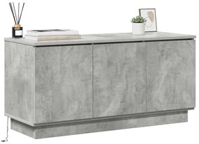 TV állvány Beton Szürke 100x38x49 cm Mérnöki fa
