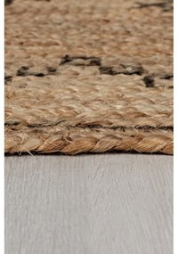 Natúr színű juta szőnyeg 120x170 cm Rowen – Flair Rugs
