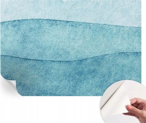 Dekoratív öntapadós fotótapéta Hálószobába Kék hullámok 152x104 cm