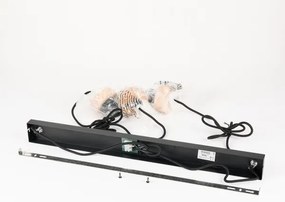 Brilagi - Zsinóros csillár BASKLITE 3xE27/15W/230V kaucsukfa/fekete