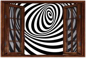 Poszterek 90x60 Absztrakt fekete-fehér