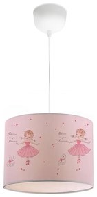 Gyermek csillár CANDY 1xE27/40W/230V rózsaszín