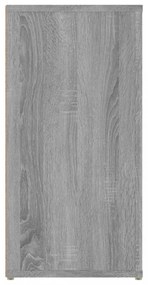 szürke sonoma színű szerelt fa tálalószekrény 100x30x59,5 cm