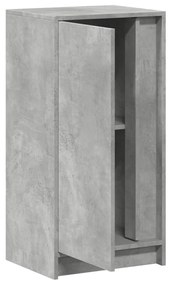 betonszürke szerelt fa tálalószekrény LED-del 42,5 x 34 x 85 cm