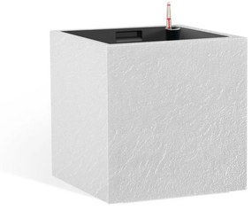 Flower Lover Cubico Stone önöntöző virágtartó fehér, 27 cm, 27 cm