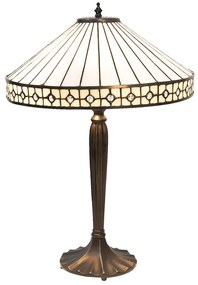 Tiffany asztali lámpa Bézs Ø 40x58 cm