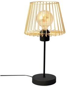 Helam Asztali lámpa TORRI 1xE27/15W/230V arany/fekete HE1570