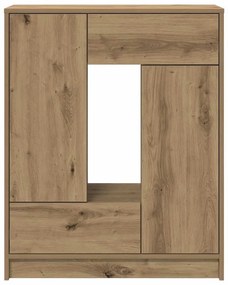 kézműves tölgy komód fiókokkal és ajtókkal 73x31x90 cm