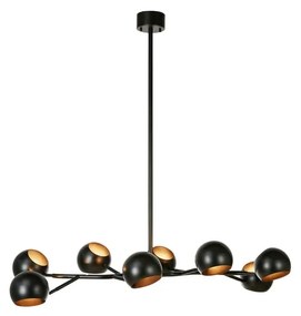 Fekete függőlámpa fém búrával Edgar – Markslöjd