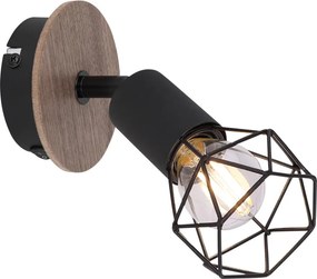 Spot Lámpa Fekete XARA I GLOBO-54802S-1H