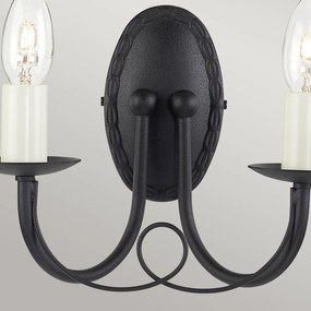 Elstead Lighting MINSTER MN2-BLACK Fali lámpa 2x60W/E14