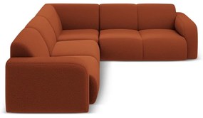 Barna buklé sarokkanapé (variálható-L alakú) Molino – Micadoni Home