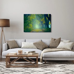 Fákkal szegélyezett út képe (90x60 cm)