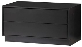Fekete borovi fenyő moduláris TV-állvány 75x40 cm Finca – WOOOD