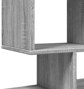 szürke sonoma szerelt fa elválasztó könyvespolc 92x29x112 cm