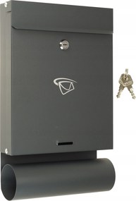 Postaláda Bedobó 40 x 25 CM Nagy Grafit Lengyel