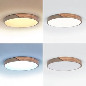 BRILAGI - LED Dimmelhető lámpatest PILANA LED/60W/230V tölgy/bézs átm. 60 cm + távirányító