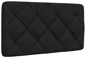 fekete szövet ágykeret LED-es matrac nélkül 80x200 cm 80x200 cm